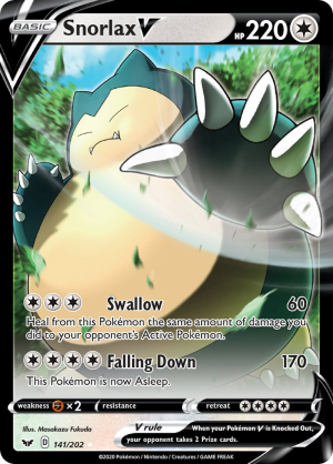 Enus Swsh1 141 Snorlaxvjpg — All V Cards Ranked (SWSH-CRE) option 56