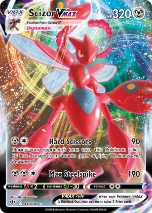 Enus Swsh3 119 Scizorvmaxjpg — All V Cards Ranked (SWSH-CRE) option 97