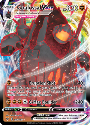 Enus Swsh4 099 Coalossalvmaxjpg — All V Cards Ranked (SWSH-CRE) option 111