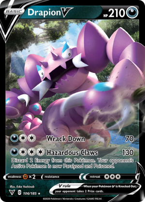 Enus Swsh4 106 Drapionvjpg — All V Cards Ranked (SWSH-CRE) option 112