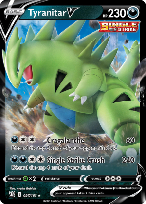 Enus Swsh5 097 Tyranitarvjpg — All V Cards Ranked (SWSH-CRE) option 132