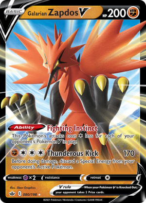 Enus Swsh6 080 Galarianzapdosvjpg — All V Cards Ranked (SWSH-CRE) option 147