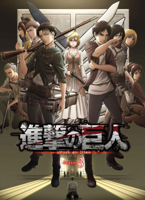 Big Poster Anime Attack On Titan LO011 Tamanho 90x60 cm