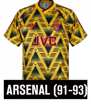 Arsenal 91 93png — AS 20 CAMISAS MAIS FEIAS DO FUTEBOL! TNT SPORTS LIVE - 05/07 option 1