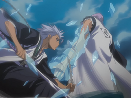 Ep48hitsugayafreezesarmpng — Bleach All Manga Fights option 72