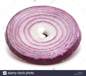 One Round Slice Of Red Onion Isolated On White Background P9p0w5jpg — Burger ingredients option 16