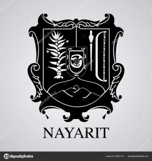 Depositphotos233631146 Stock Illustration Silhouette Nayarit Coat Arms Mexicanjpg — Estados Mexicanos option 4