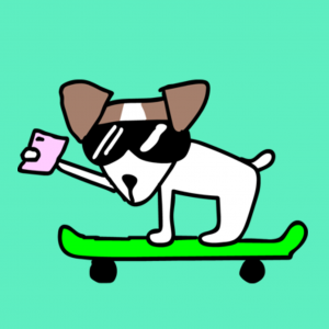 Jack Russell Terrier Dog Riding Very Fast With Speed A Skateboard As Skater With Sunglasses In Summer Vacation Taking A Selfie With Smartphone Or Cell Phonepng — Every BFDI Character Ever Version 2 option 133