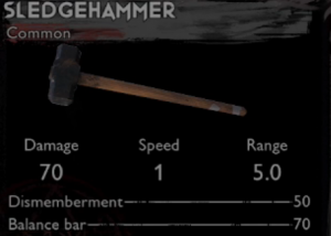 Sledgehammerpng — Evil Dead: The Game Melee Weapons option 11