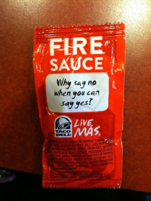 Taco Bell Fire Saucejpg — Fast Food Sauce Tier List option 25