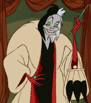 Cruella Devillpng — Female Cartoon Character Baddies option 18