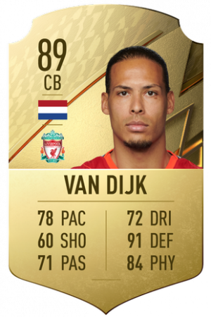 0top 22 Van Dijk Virgilpng — fifa 22 cards option 22