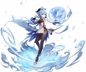 Ganyugachasplashpng — Genshin Impact Gacha Splash Art From Wishing Tier List option 14