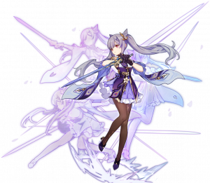 Keqinggachasplashpng — Genshin Impact Gacha Splash Art From Wishing Tier List option 21