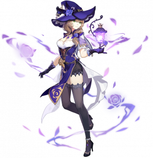 Lisagachasplashpng — Genshin Impact Gacha Splash Art From Wishing Tier List option 24