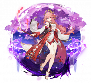 Yaemikogachasplashpng — Genshin Impact Gacha Splash Art From Wishing Tier List option 43