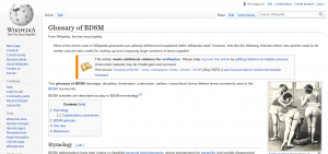 Glossary of BDSM - Wikipedia