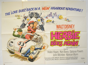 Herbie Rides Again Cinema Quad Movie Poster 1jpg — Herbie - The Love Bug Movies option 1