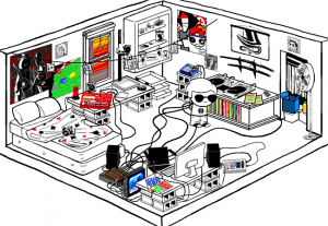 Davestrider27sbedroomgif — Homestuck Rooms option 2