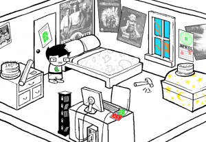 Johnegbert27sbedroomnewgif — Homestuck Rooms option 6