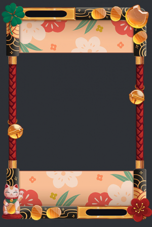 Frame Manekinekojpg — Karuta Gem Frames option 15