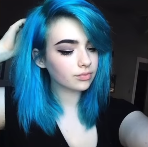 Blue Hairpng — Lesbian haircuts option 3