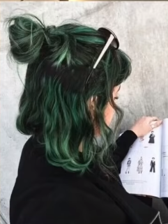 Green Hairpng — Lesbian haircuts option 7