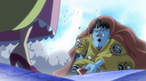 Jinbeabandonaoficialmentelospiratasdebigmompng — Mejores momentos de One Piece option 60
