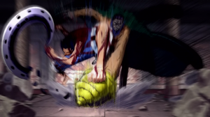 Terceraluchadecrocodileyluffypng — Mejores momentos de One Piece option 110