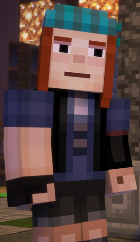 Aabpetrabackinherregularclothespng — minecraft story mode characters option 1