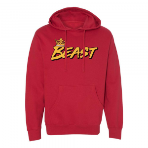 Mr beast joker cheap red hoodie