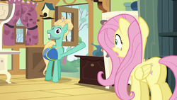 Fluttershylooksatzephyrbreezeinshocks6e11png — My little Pony Friendship is Magic Season 6 option 7