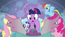 Manesixshockedtoseeflurryheart2527swingss06e01png — My little Pony Friendship is Magic Season 6 option 9