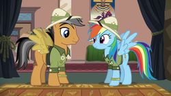 Quibblepantsandrainbowdashdressedasdaringdos6e13png — My little Pony Friendship is Magic Season 6 option 13