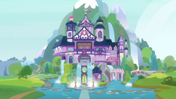 Exteriorviewoftheschooloffriendships8e1png — My little Pony Friendship is Magic Season 8 option 7