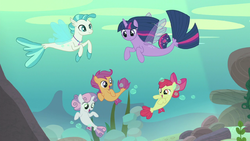 Twilightandthecmctransformintoseaponiess8e6png — My little Pony Friendship is Magic Season 8 option 25