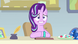 Starlightawkwardlylisteningtosilverstreams9e11png — My little Pony Friendship is Magic Season 9 option 9