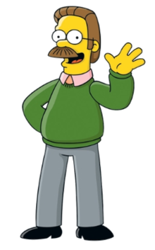 220px Nedflanderspng — Over 100 Simpsons Characters option 16