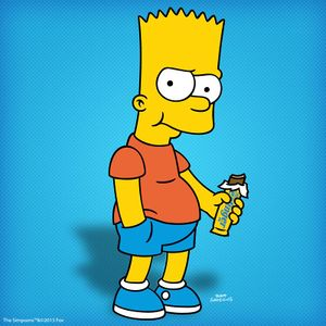 300px Butterfinger Bartsimpsonpromotionalimagejpg — Over 100 Simpsons Characters option 24