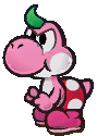 Pink Yoshipng — Paper Mario TTYD Yoshi Color option 6