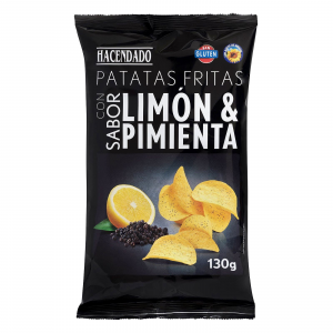 Patatas Fritas Sabor Limon Y Pimienta Hacendado Mercadona 1jpg — Patatas ibai option 26