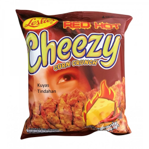 Leslies Red Hot Cheezy Corn Crunch 70gjpg — Philippine' Junk Food Tier List option 28
