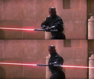 Double Sided Lightsaber Drath Mauljpg — Prequel Memes option 14