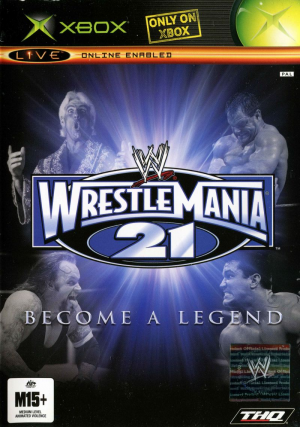 Wwewrestlemania21palcoverjpg — Pro Wrestling video Games option 81