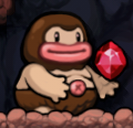 Small Rubypng — Spelunky 2 Caveman Variants option 62