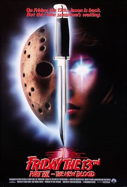 Fridaythe13thpartvii Thenewblood1988theatricalposterjpg — The Big 6 Slasher Franchises option 22