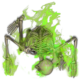 Zz1600177356skeleton On Green Firepng — Funnyville tier list option 110
