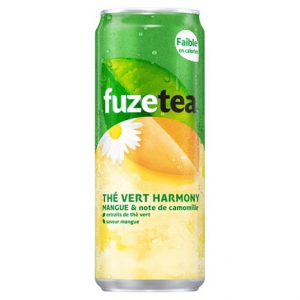 24 Canettes De The Vert Harmony Mangue Et Note De Camomille Fuze Tea 24 X 33 Cljpg — tier list boisson option 4
