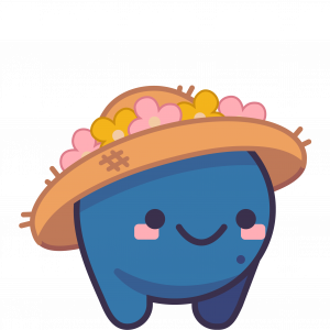 Floristblueberryportraitpng — Turnip Boy Characters option 21