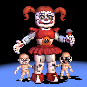 Fnafslbabyandbidybabmodelspng — Ultimate Custom Night Characters option 18